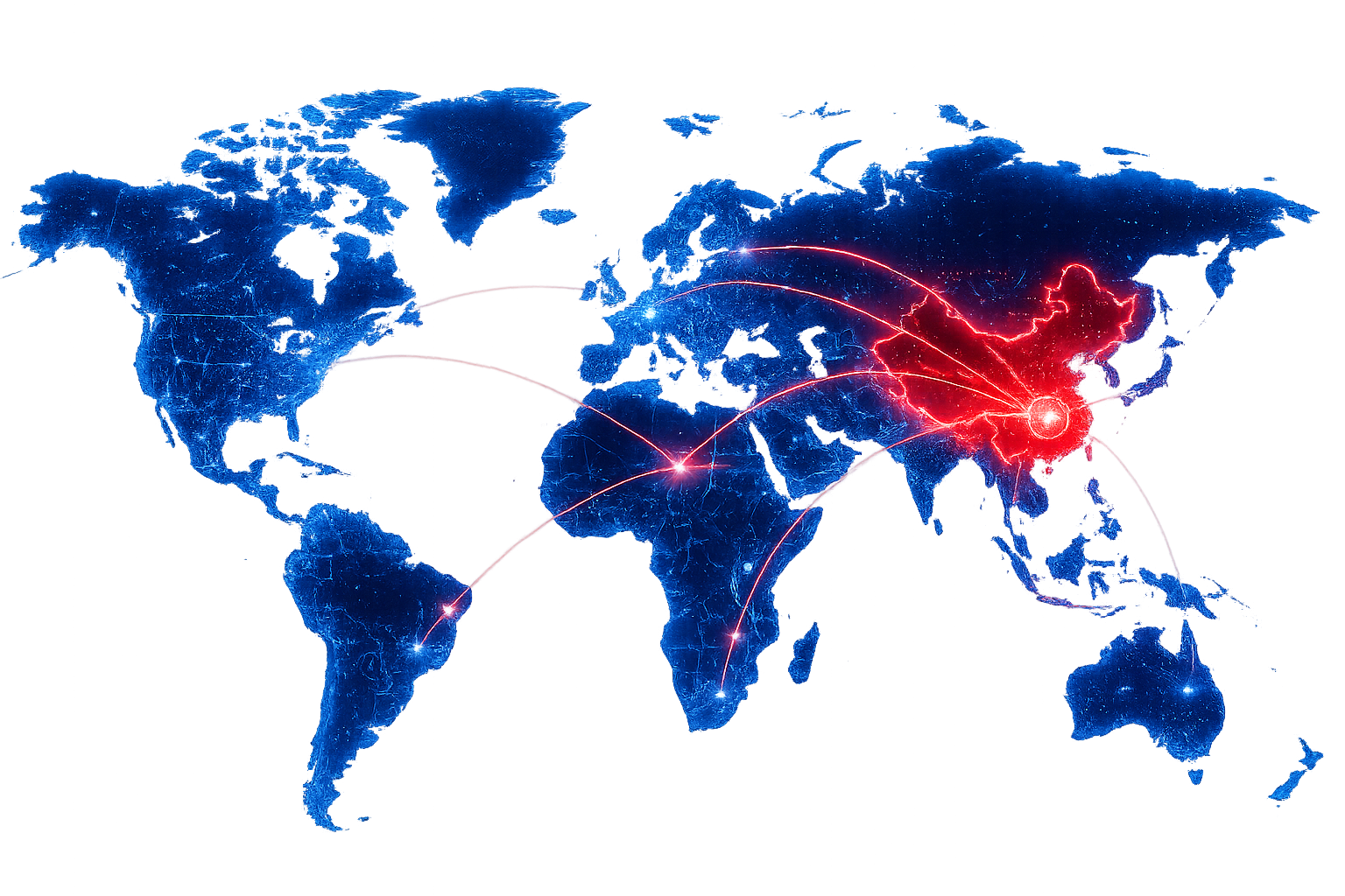 World Map Shipping From China